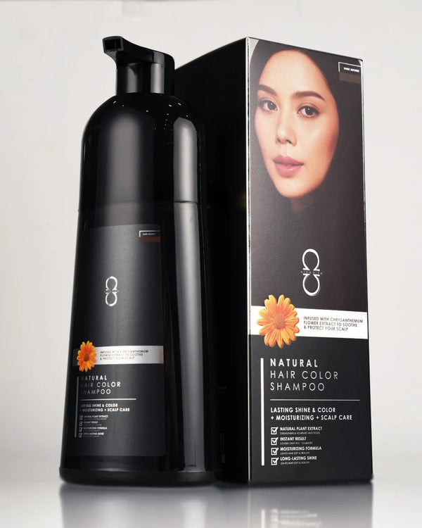 NATURAL HAIR COLOR SHAMPOO - DARK BROWN